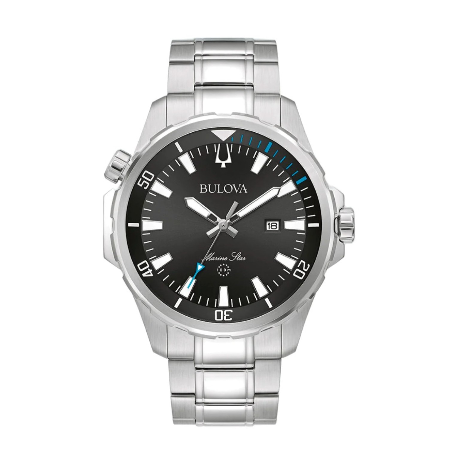 96B382 Bulova Mens Marine Star Watch. Elevate your style with the new Marine Star men's watch from the Marine Star Collection.