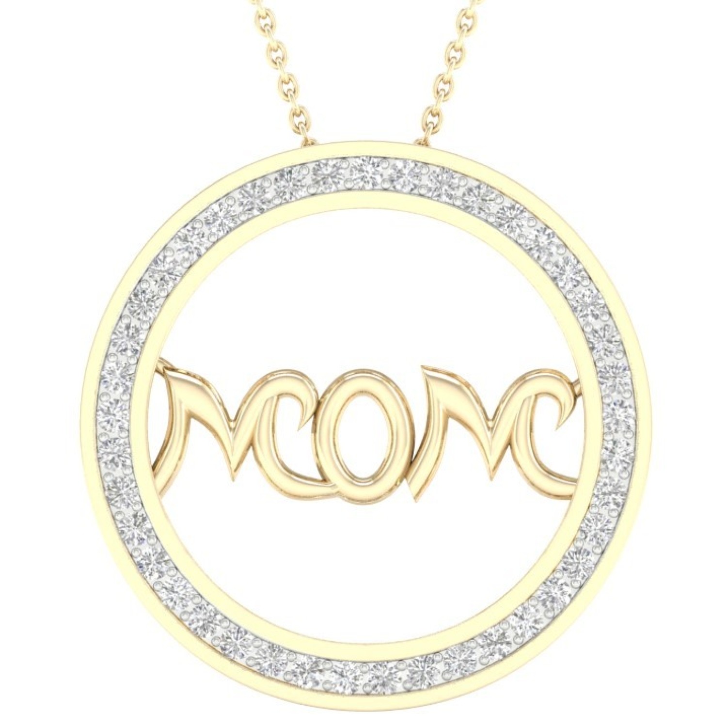 Christies Jewellery - 9ct Gold Diamond Set Mom Pendant PF3925 diamond rings nz 9ct Gold Diamond Set Mom Pendant PF3925 PF3925 diamond jewellery