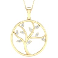 9ct Gold Diamond Tree of Life Pendant PF13008 9ct Gold Diamond Tree of Life Pendant PF13008