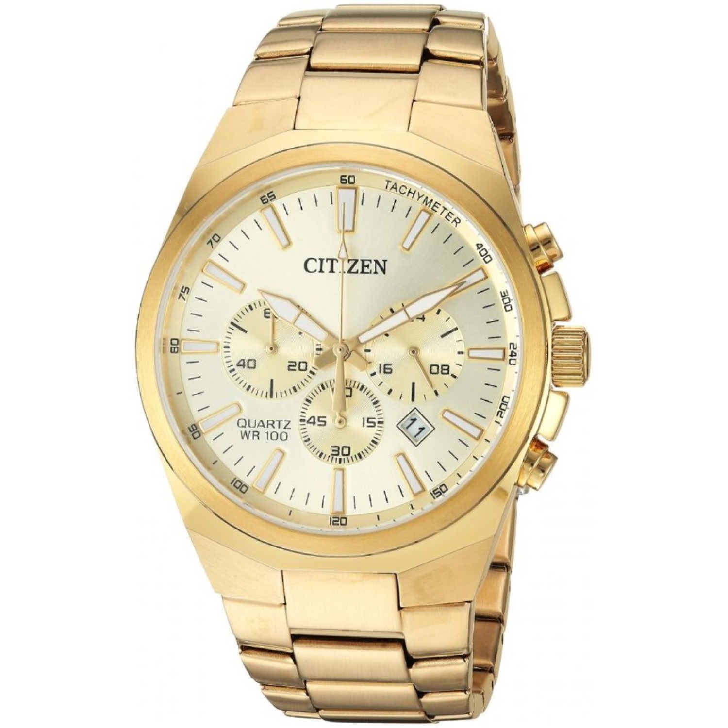 AN8172-53P Citizen Mens Chronograph Stainless Steel WR100 Watch AN8052-55E 