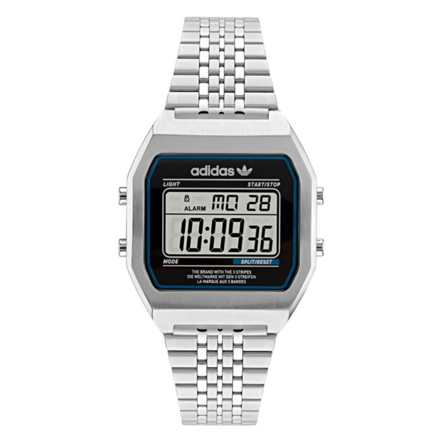 ADIDAS ORIGINALS Digital Two Silver Watch AOST22072 AOST22072 Watches NZ