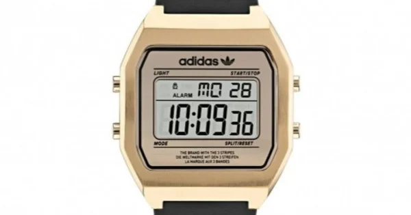 Adidas gold sales digital watch