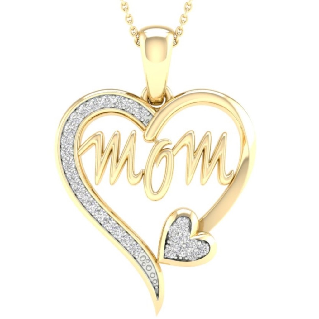 Gold mom deals pendant