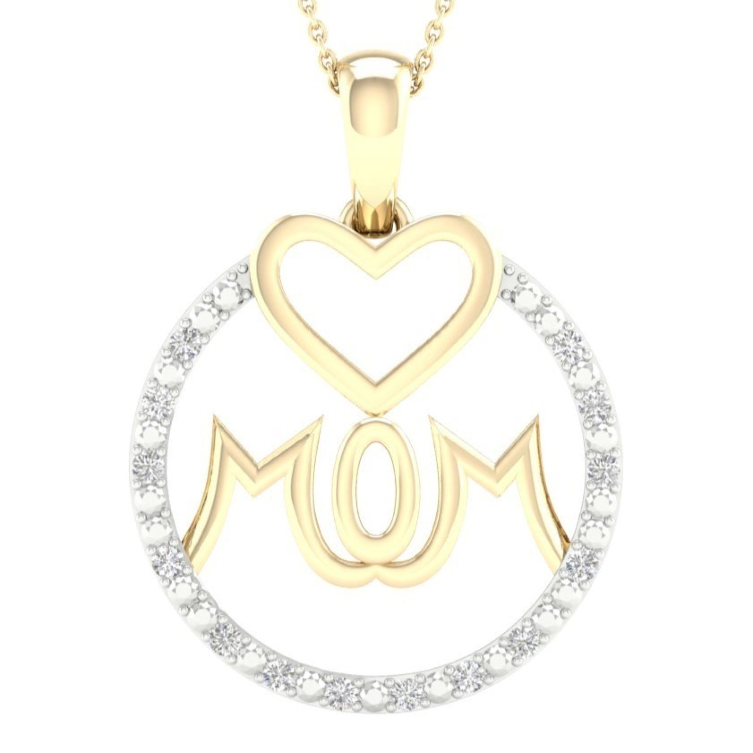 Christies Jewellery - 9ct Gold Diamond Set Mom Pendant PH4039 diamond rings nz 9ct Gold Diamond Set Mom Pendant PH4039 PF4039 diamond jewellery