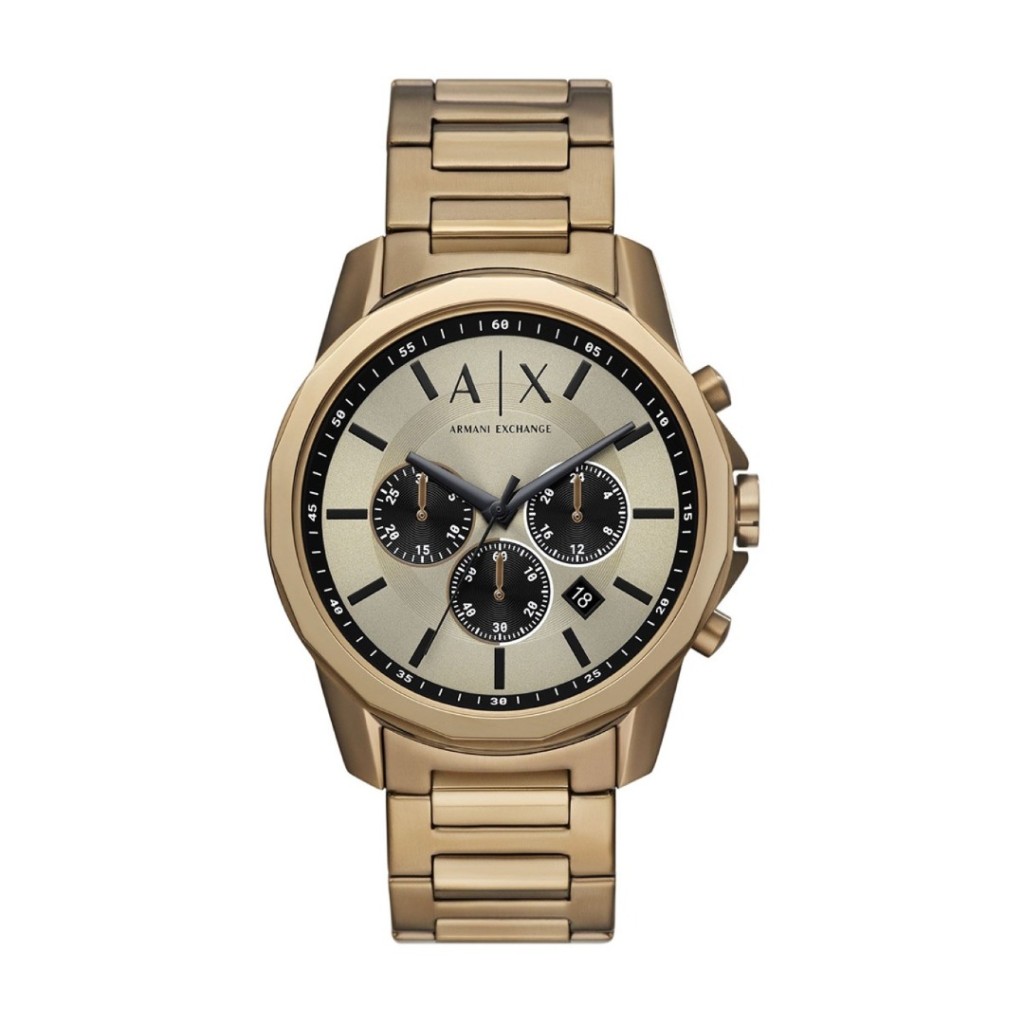 Watch Stainless Exchange -Tone Bronze Armani AX1739 Chronograph Steel A|X
