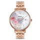 ES5275 Jacqueline Three-Hand Date Rose Gold-Tone Stainless Steel Watch 