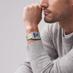 FS6010 Fossil Carraway Three-Hand Two-Tone Stainless Steel Watch