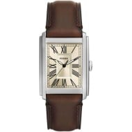 FS6012 Fossil Carraway Three-Hand Brown Leather Watch