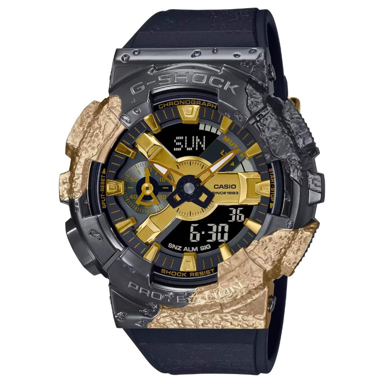 GM-114GEM-1A9 G-SHOCK 40th Anniversary Adventurer’s Stone Series. Chart your own course with a G-SHOCK 40th Anniversary Adventurer’s Stone limited timepiece.