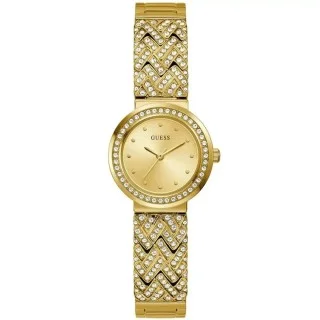 GW0476L2 GUESS Treasure Watch Ladies Gold Tone
