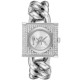 Christies Jewellery - MK4718 Michael Kors Mini Lock Pave Silver-Tone Chain Watch MK4718 Michael Kors Mini Lock Pave Silver-Tone Chain Watch