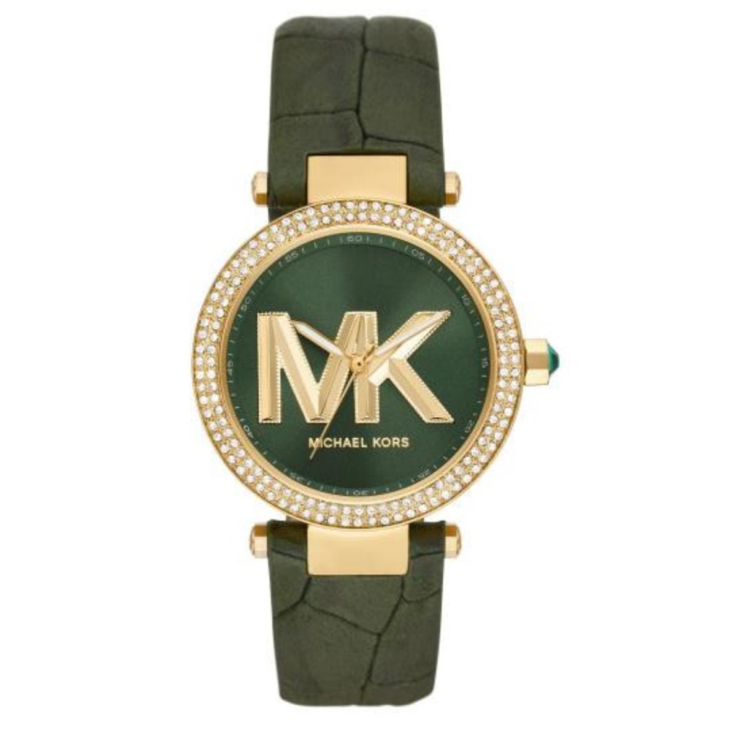 MK4724 MICHAEL KORS PARKER GOLD-TONE GREEN LEATHER WATCH MK4725 Watches NZ