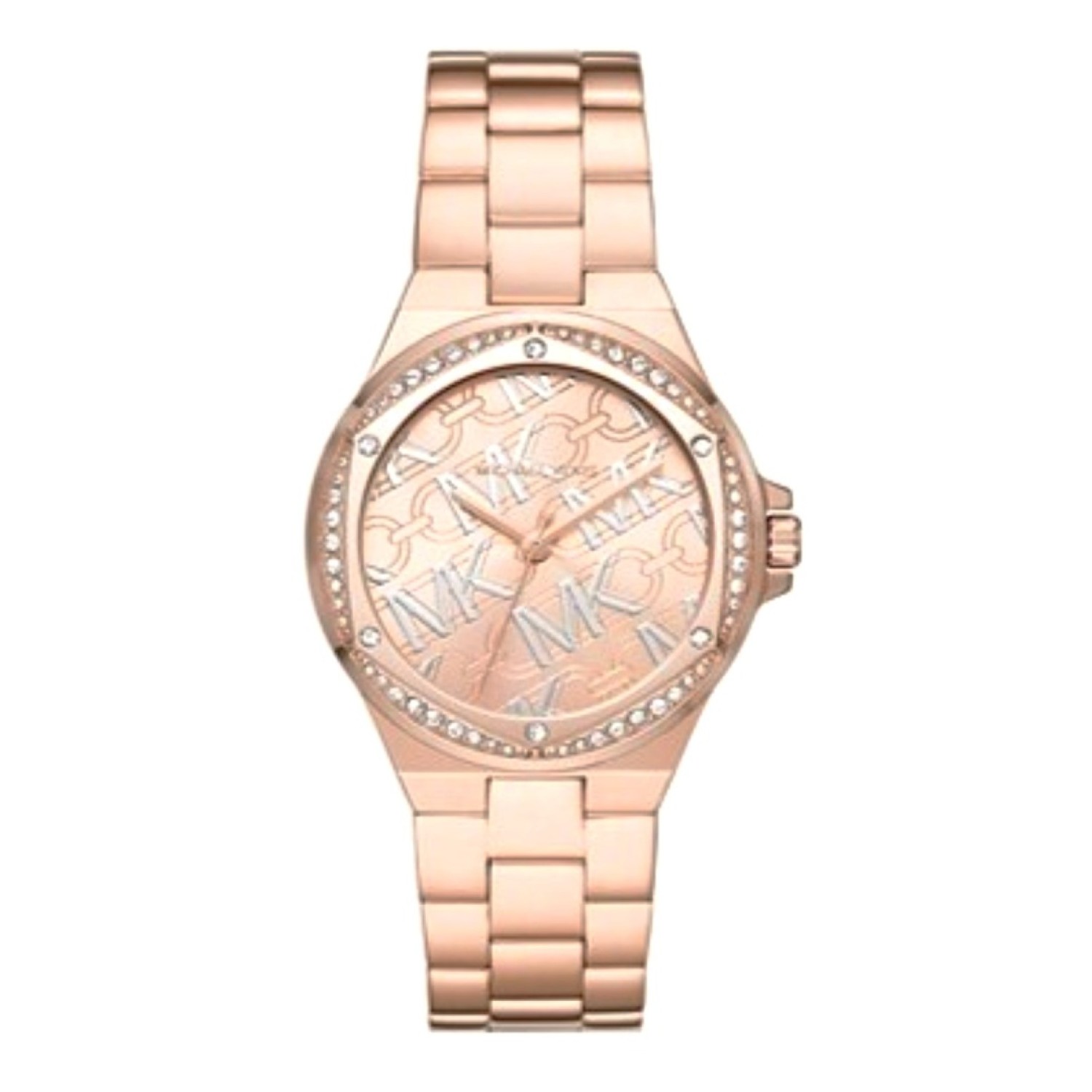 MK7405 Michael Kors Lennox Quartz Three-Hand Rose Gold-Tone Stainless Steel Watch MK Watches NZ