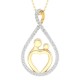 Christies Jewellery - 9ct Gold Diamond Set Mother-Daughter Pendant PF2882 diamond pendents nz 9ct Gold Diamond Set Mother-Daughter Pendant PF2882 diamond jewellery