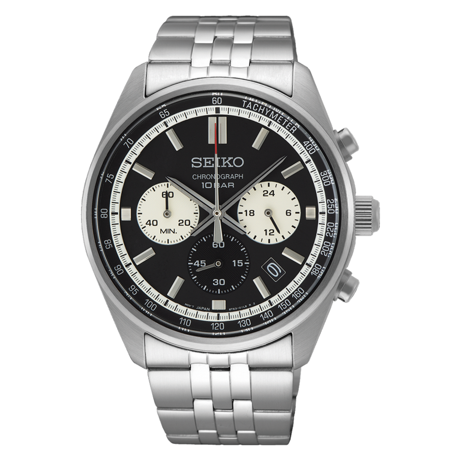 SSB429P Seiko Gents Chronograph Quartz Black Dial Watch seiko retailer nz
