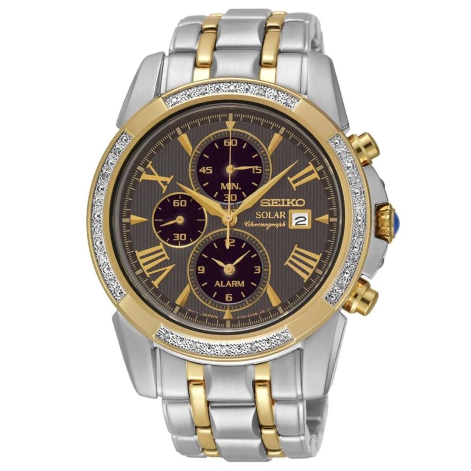 Christies Jewellery - SSC312p-9 SEIKO Le Grand Sport Two- Tone Solar Chronograph Watch seiko watches auckland NZ SSC312p-9 SEIKO Le Grand Sport Two- Tone Solar Chronograph Watch SSC218P seiko watches aucland