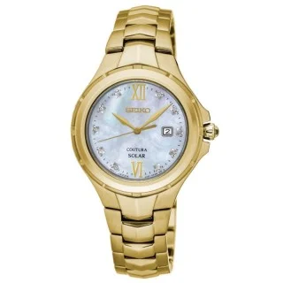 SUT310P SEIKO Ladies Solar Diamond Set Analogue Watch