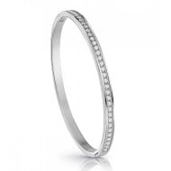 GUESS Clear Crystal Bangle in Silver UBB02248JWRHL GUESS Clear Crystal Bangle in Silver UBB02248JWRHL