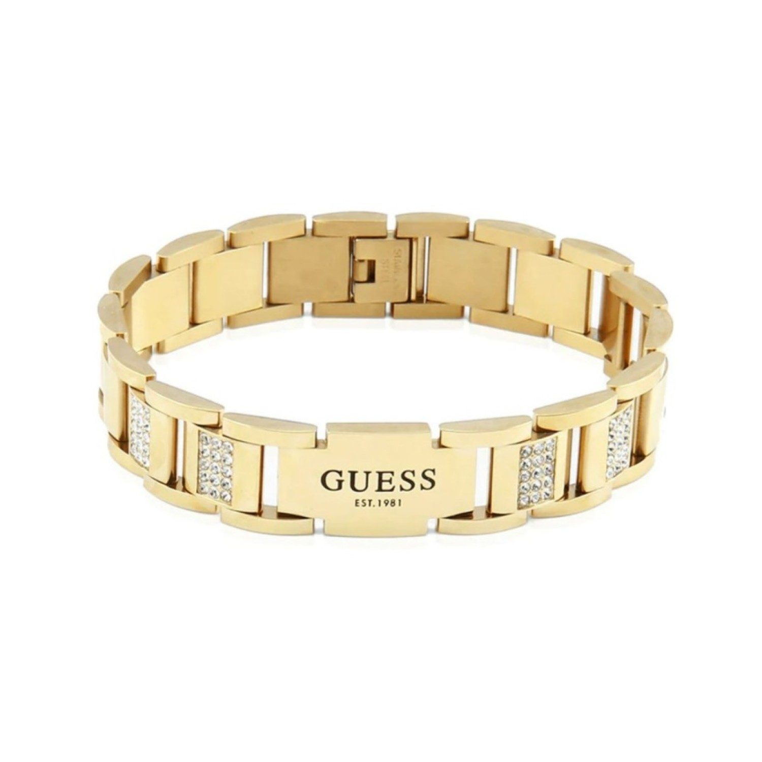 Christies Jewellery - Guess Frontier Crystal Bracelet in 15mm in Gold Guess Frontier Crystal Bracelet in 15mm in Gold UMB20008 guess jewellery