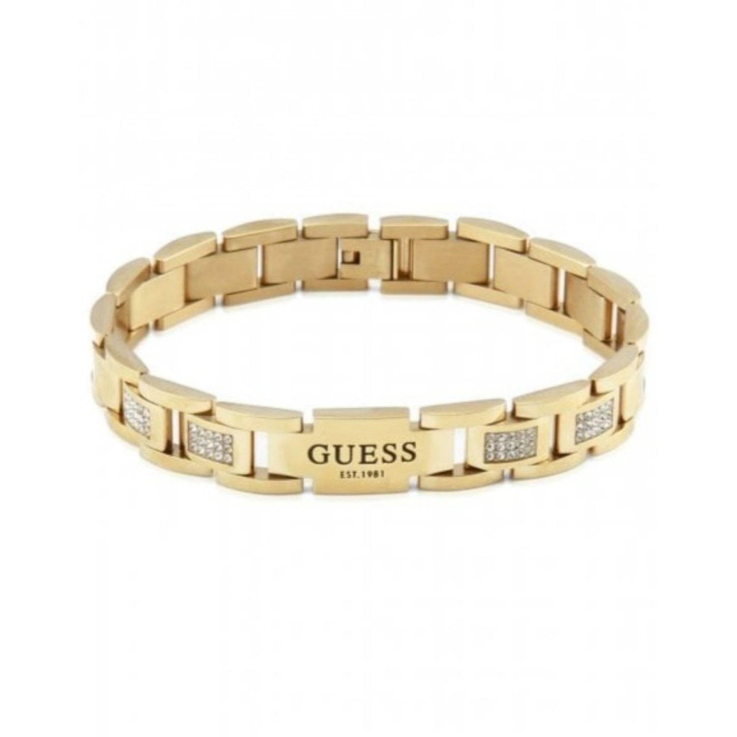 Guess Frontier Crystal Bracelet in 12mm in Gold UMB79005 guess jewellery
