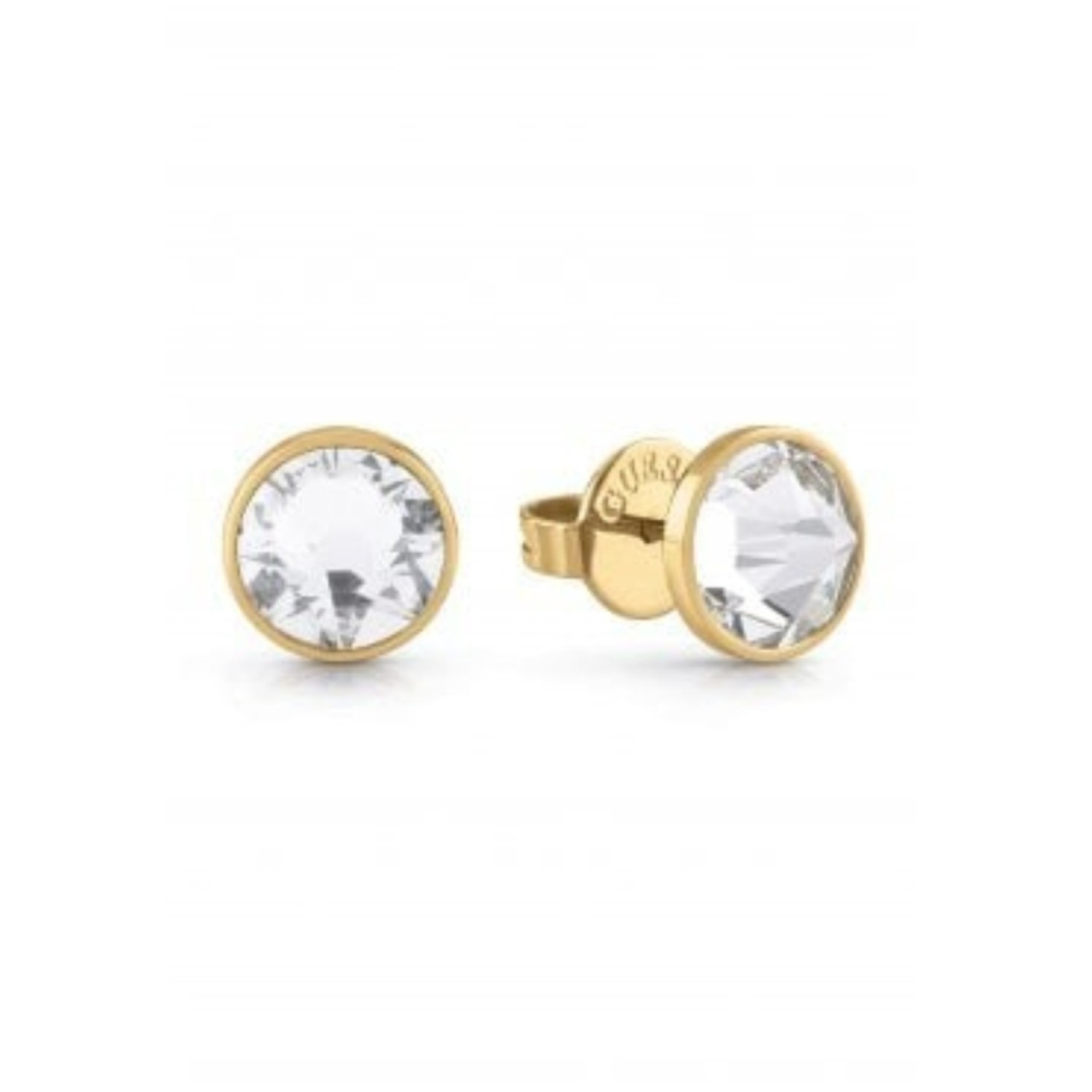 GUESS Frontier Crystal Studs in Gold UME70016 diamond jewellery