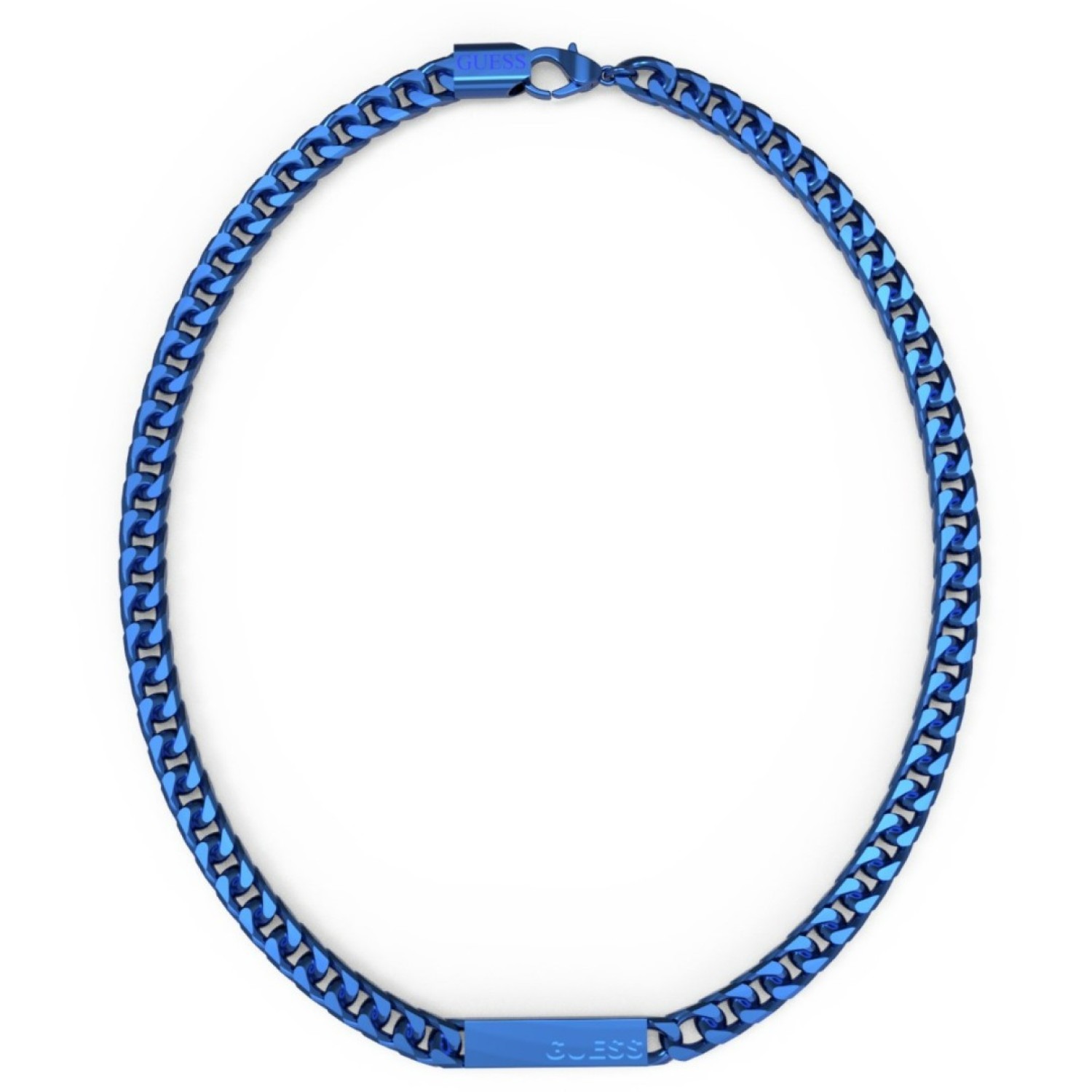 GUESS Diamond-Cut Chain In Blue UXN03005JWBLUTU