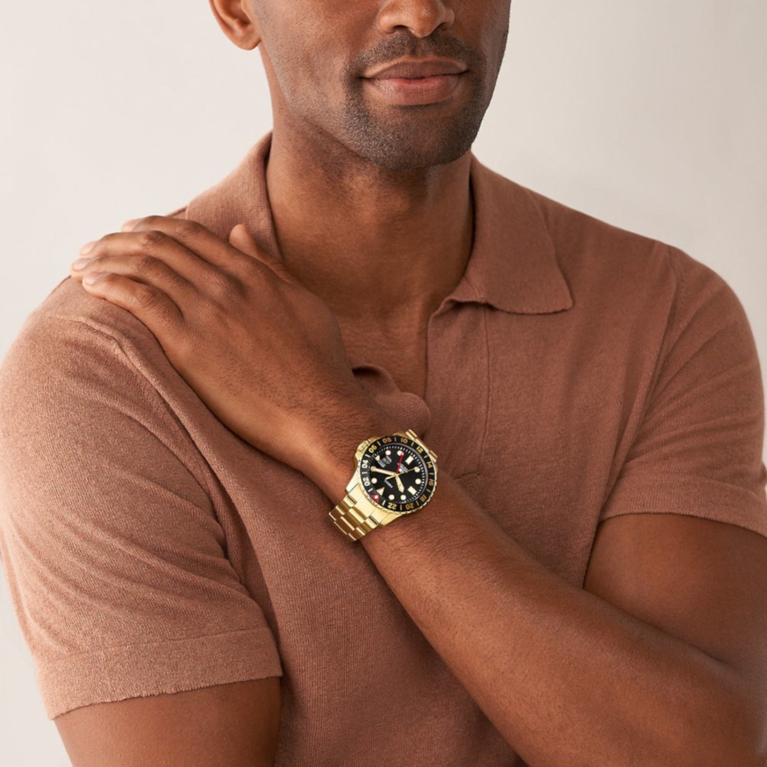 Christies Jewellery - FS5990 Fossil GMT Gold-Tone Stainless Steel Watch FS5990 Fossil Gold-Tone Stainless Steel Watch FS5991