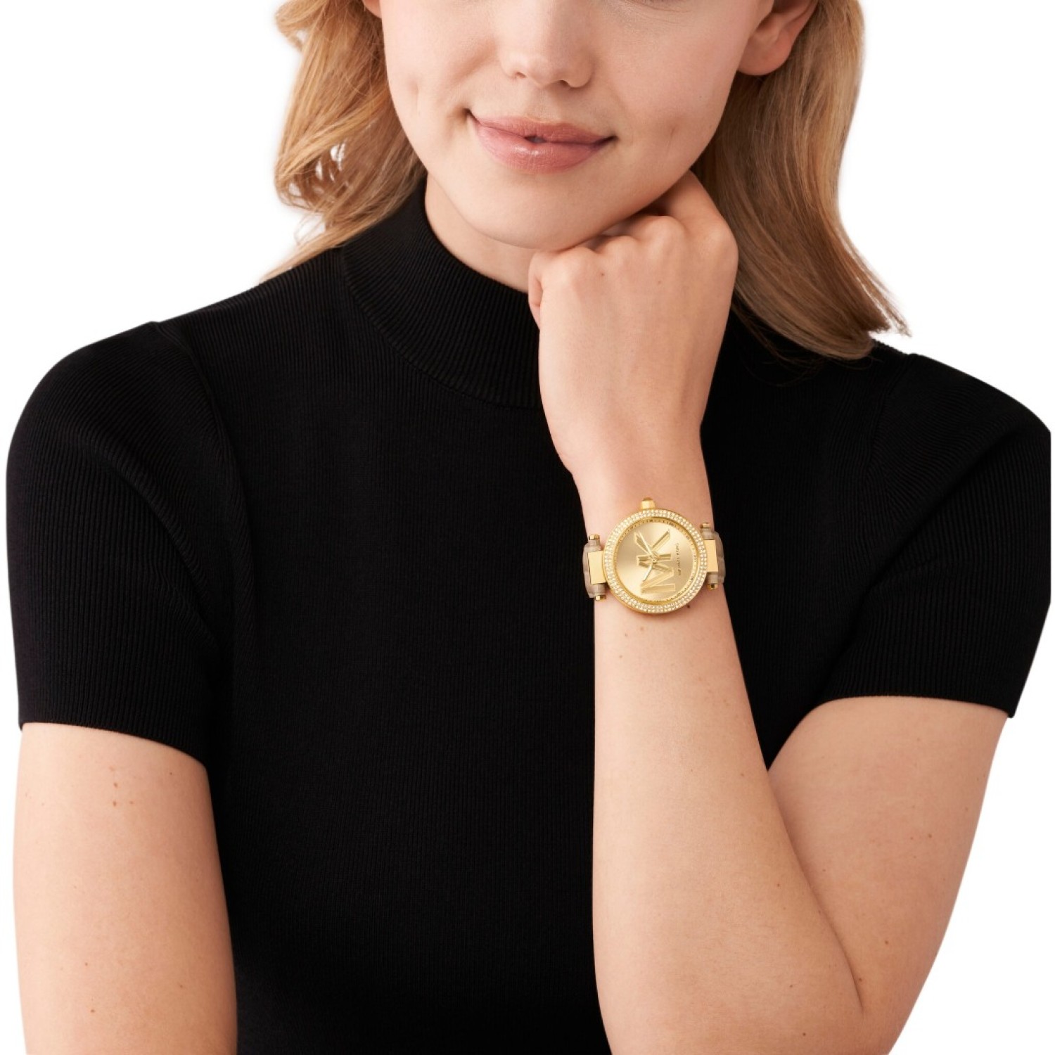Christies Jewellery - MK4725 MICHAEL KORS PARKER GOLD-TONE LEATHER WATCH Watches NZ MK4725 MICHAEL KORS PARKER GOLD-TONE LEATHER WATCH MK4723 Watches NZ