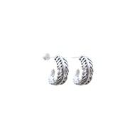 Evolve Forever Fern Hoop Earrings