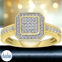 9ct Gold Diamond Engagement Ring DCRG0363