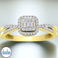 9ct Gold Diamond Engagement Ring DCRG0392