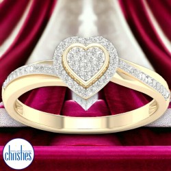 9ct Gold Diamond Friendship Ring RB18208EG