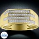 9ct Gold Mens Diamond Ring DCMRG0378 DCMRG0378/9KY