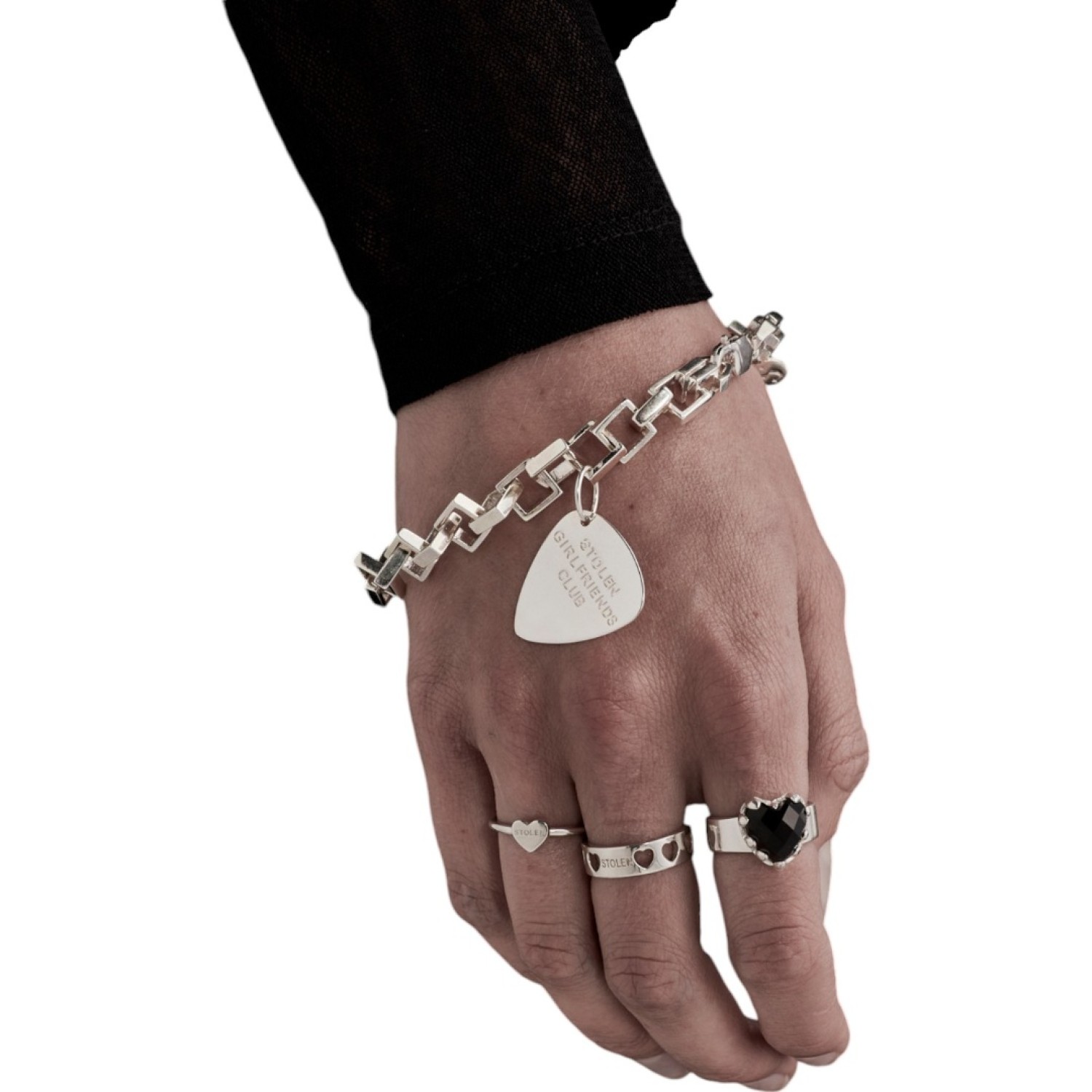 Band of Hearts Ring Onyx - JWL1063O – Band of Hearts Ring Onyx - JWL1063O by Stolen Girlfriends Club
