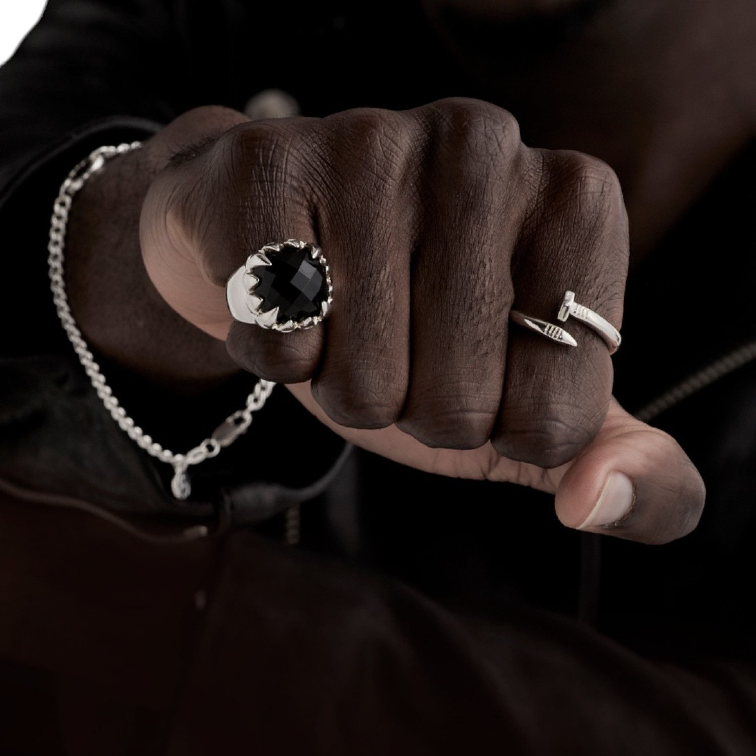 Claw Ring Onyx - JWL1064ONYX – Claw Ring Onyx - JWL1064ONYX by Stolen Girlfriends Club