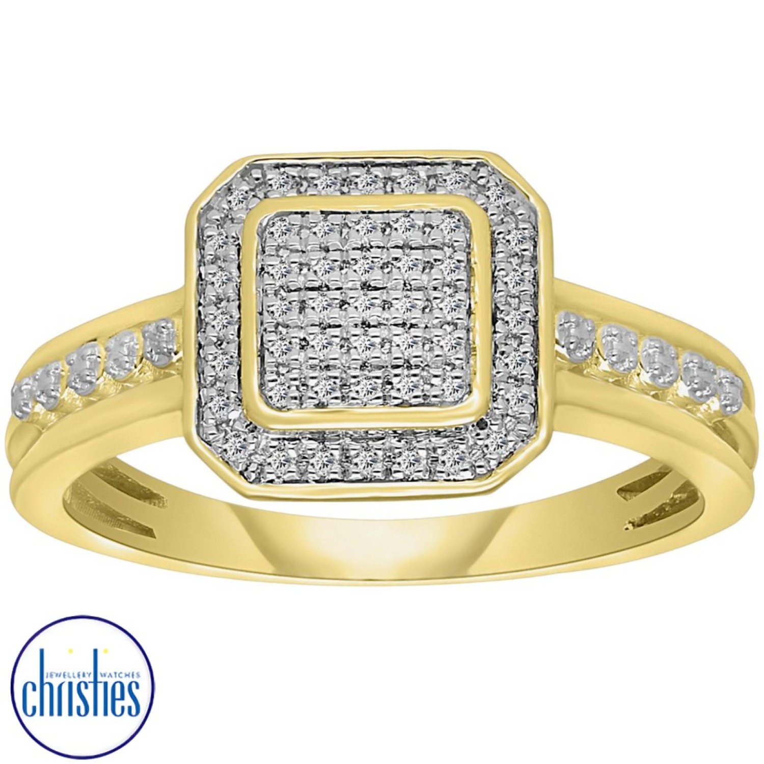 Christies Jewellery - 9ct Gold Diamond Engagement Ring DCRG0363 Rings Auckland NZ 9ct Gold Diamond Engagement Ring DCRG0363 DCRG0363/9KY