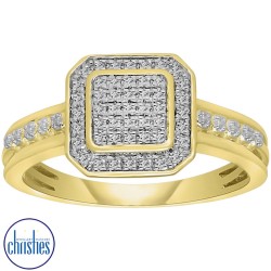 9ct Gold Diamond Engagement Ring DCRG0363