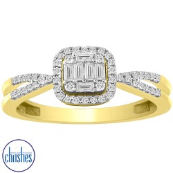 9ct Gold Diamond Engagement Ring DCRG0392