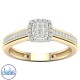 Promise Ring with 0.25 Carat of Diamonds in 9ct Yellow Gold  RB11423EG RB11423EG/9KY