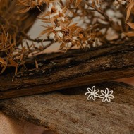 Evolve Silver Daisy Friendship Earrings Evolve Silver Daisy Friendship Earrings