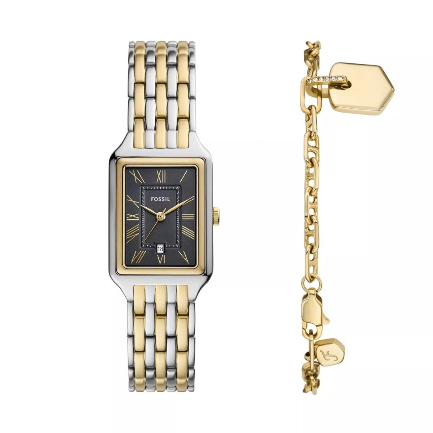 Christies Jewellery - ES5376SET Fossil Raquel Two-Tone Stainless Steel Watch and Bracelet Set Auckland NZ ES5376SET Fossil Raquel Two-Tone Stainless Steel Watch and Bracelet Set ES537SET Fossil Watches in New Zealand - Buy Men’s and Women’s Watches Online - Free Delivery and Afterpay Options