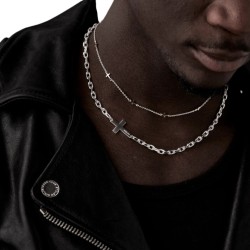 Falling Cross Maxi Necklace JWL21354