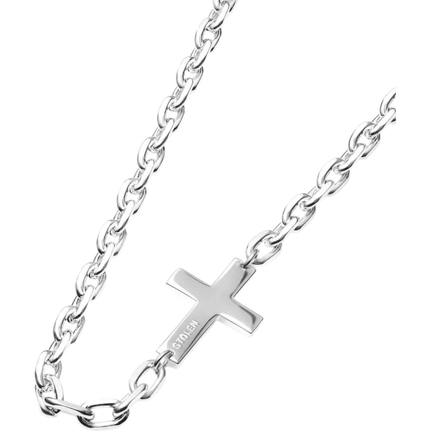 Falling Cross Maxi Necklace JWL21354 by Stolen GIrlfriends CLub