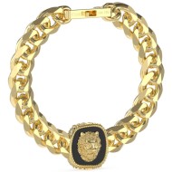 GUESS Lion 18mm Coin Bracelet In Gold JUMB04001JWYGBKL