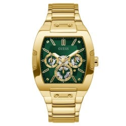 GW0456G3 Gold Tone Phoenix Watch with Green Dial