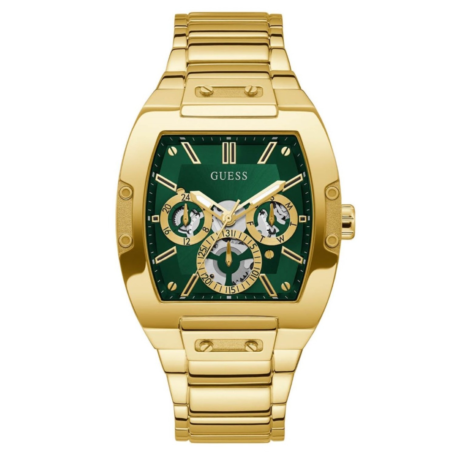 GW0456G3 Gold Tone Phoenix Watch with Green Dial GW0456G3