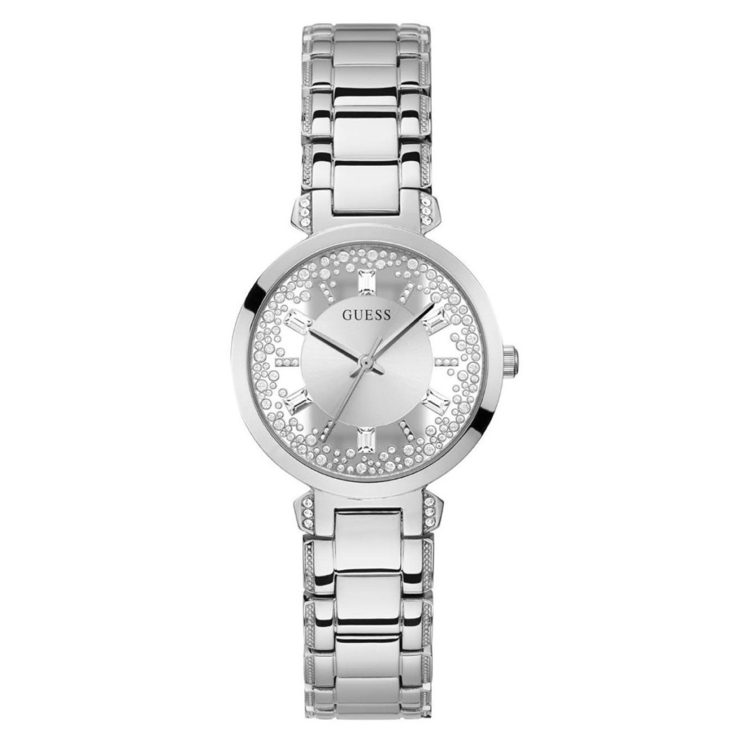 GW0470L1 GUESS Crystal Clear Silver Watch GW0489G3