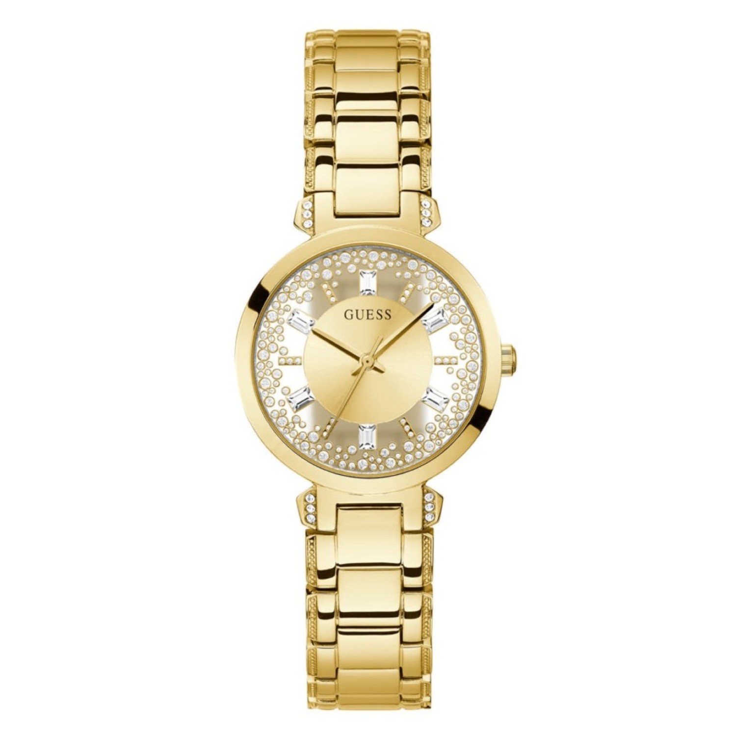 GW0470L2 GUESS Crystal Clear Gold Watch GW0470L1