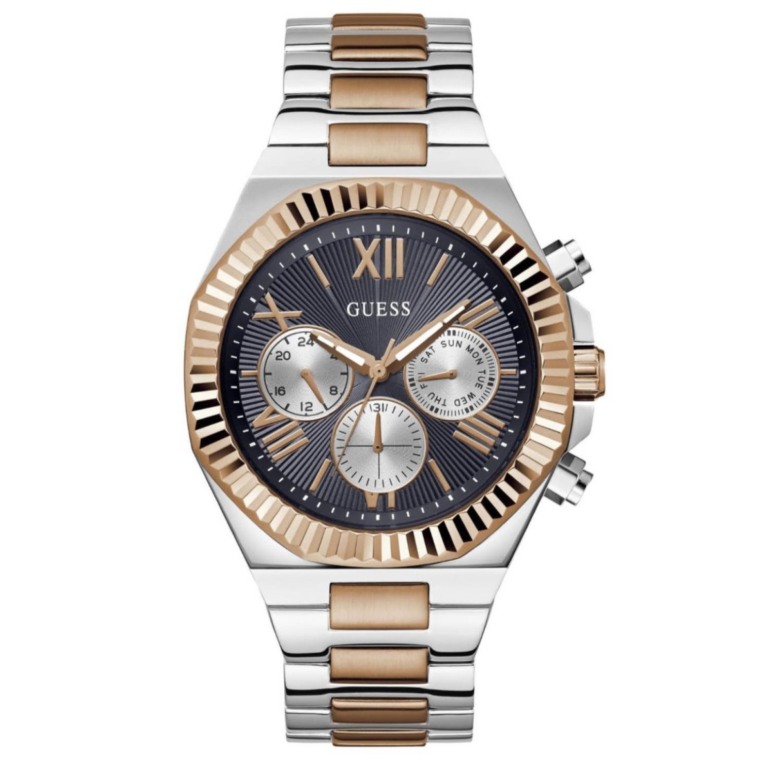 GW0703G4 Equity Men's Watch in Two-tone with Navy Blue Dial GW0703G4
