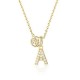 Christies Jewellery - Georgini Letters A Initial Pendant Gold IP894AG Auckland NZ Georgini Letters A Initial Pendant Gold IP894AG with CZ
